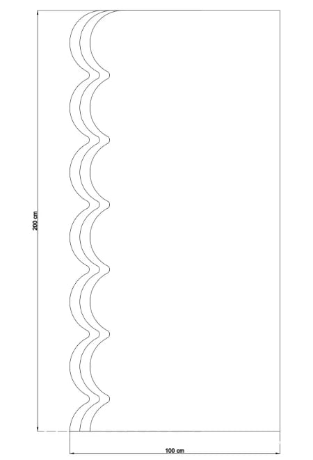 Smooth decorative wall S8