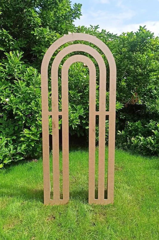 Smooth decorative wall S6 (triple arch)